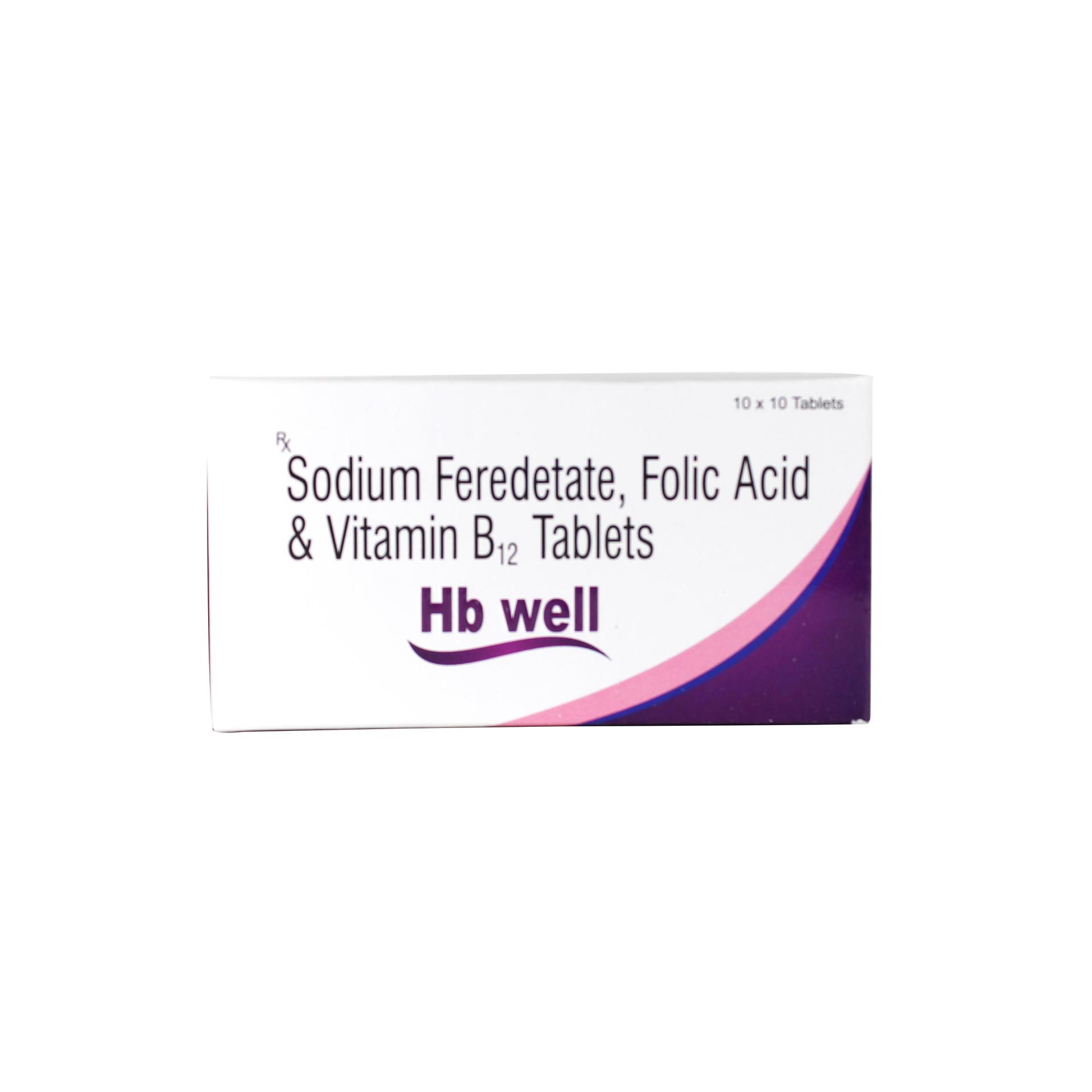 Sodium Feredetate, Folic Acid & Vitamin B12 Tablets Manufacturer & Wholesaler Supplier