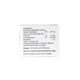 Sodium Feredetate, Folic Acid & Vitamin B12 Tablets Manufacturer & Wholesaler Supplier