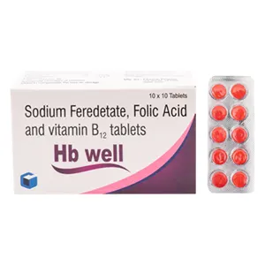 Sodium Feredetate, Folic Acid & Vitamin B12 Tablets Manufacturer & Wholesaler Supplier
